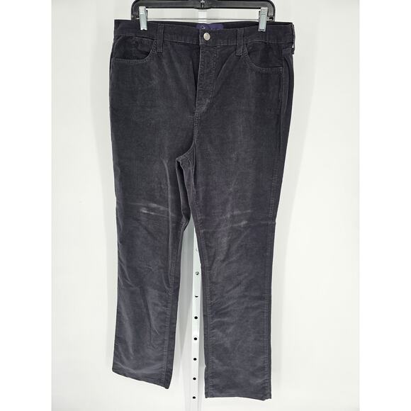 Not Your Daughter's Jeans Brown Corduroy Button Closer High Rise Pant Size 16 - Picture 1 of 4